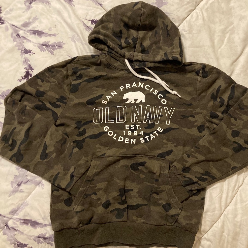 Green Camouflage Old Navy Hoodie